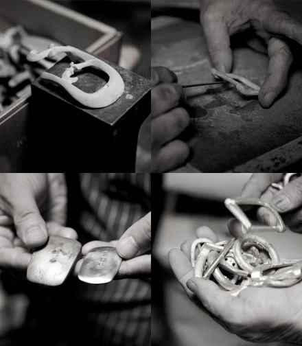 原型・鋳型づくりから磨きまで、繊細な手仕事が生きる