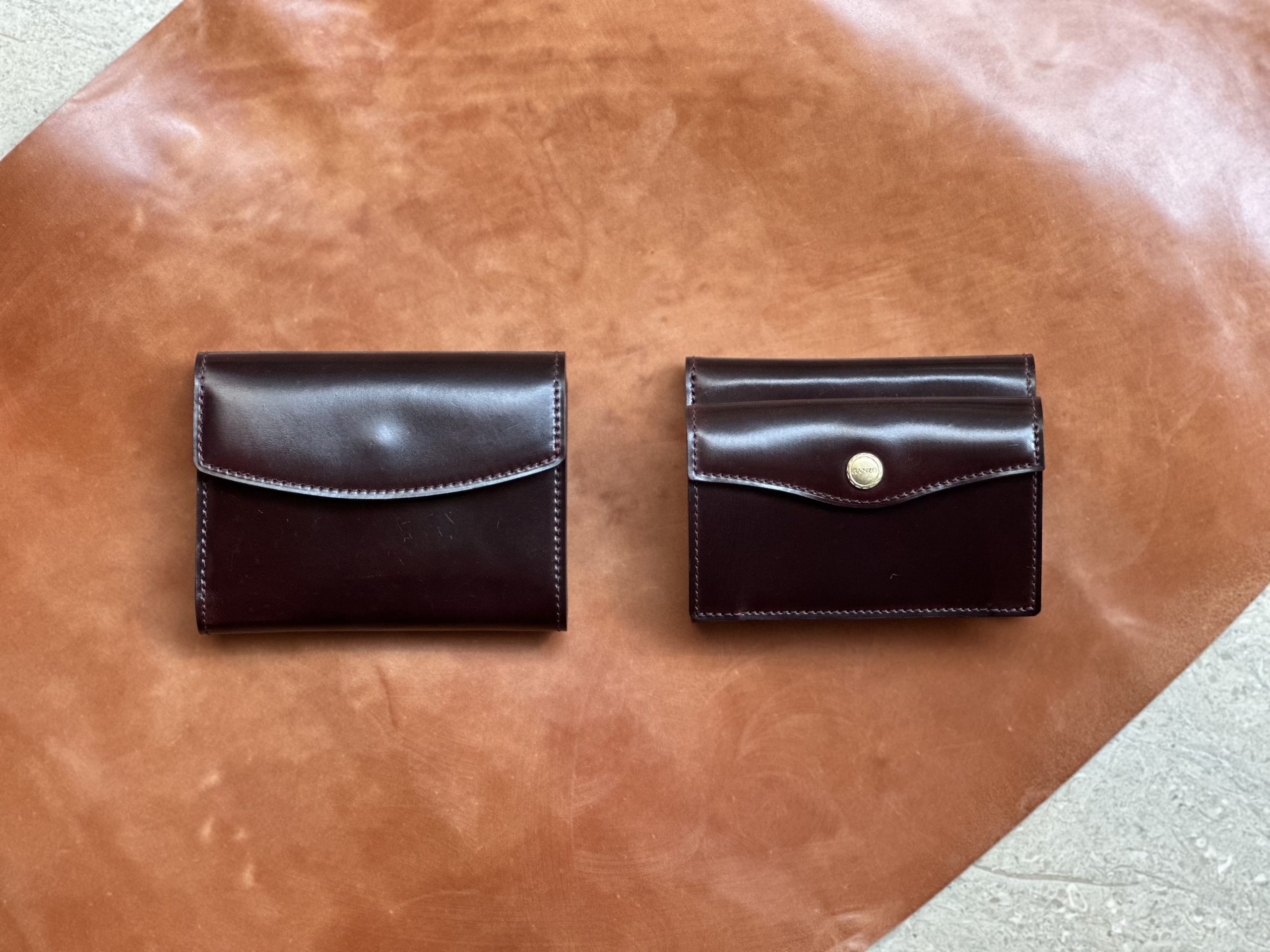 GANZO 2024年度限定品それぞれの”三つ折り財布”
